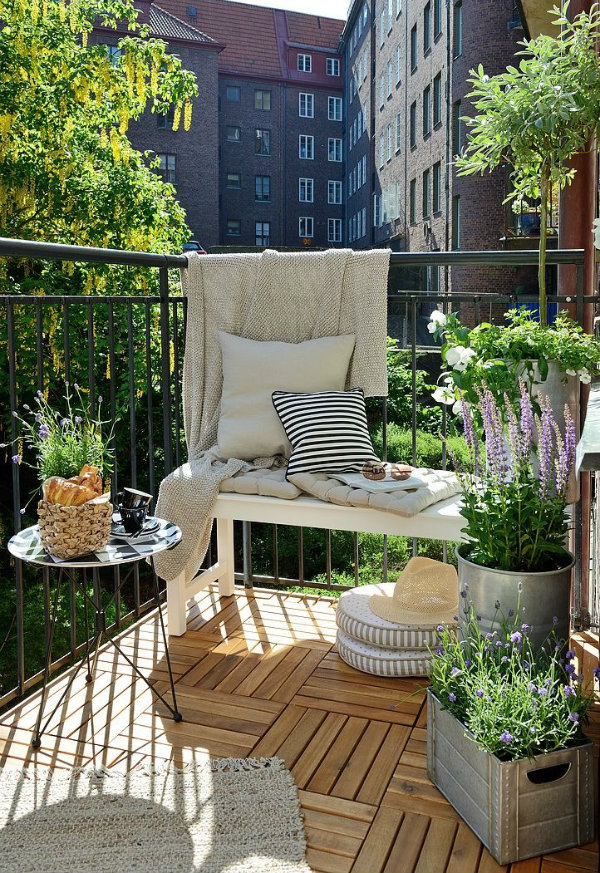 Inspiration for balcony, courtyard and small space gardening.