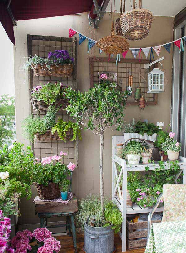 Inspiration for balcony, courtyard and small space gardening.