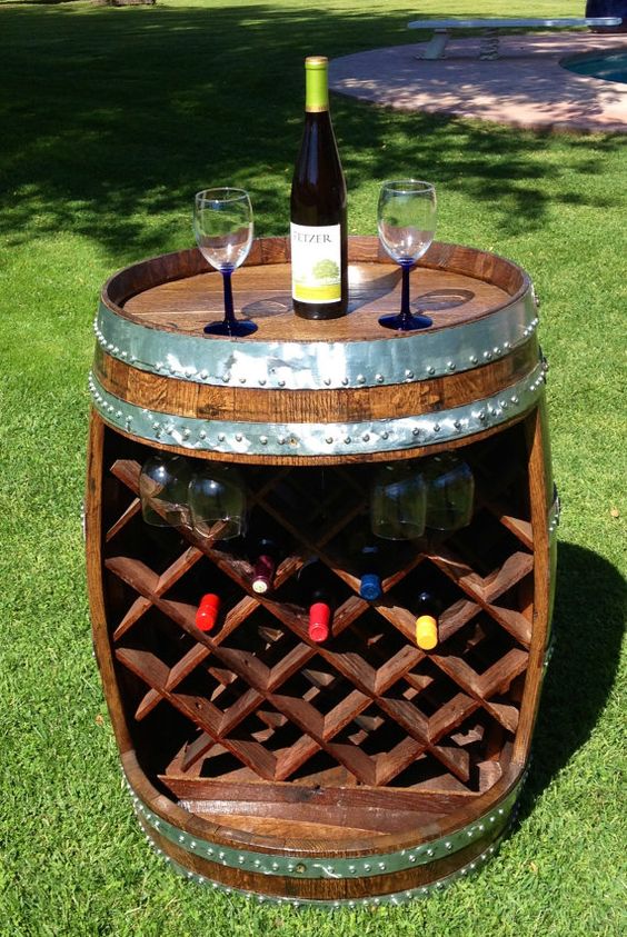Wine Cellar made from a  wine barrel 