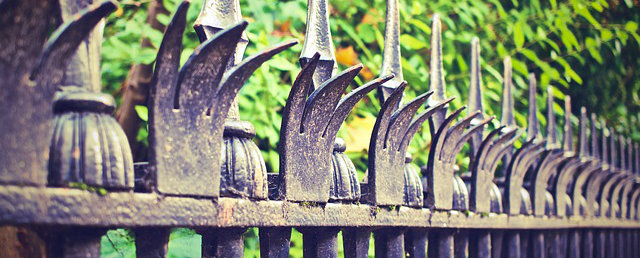 DIY Home Security Tips - Metal spiked fencing