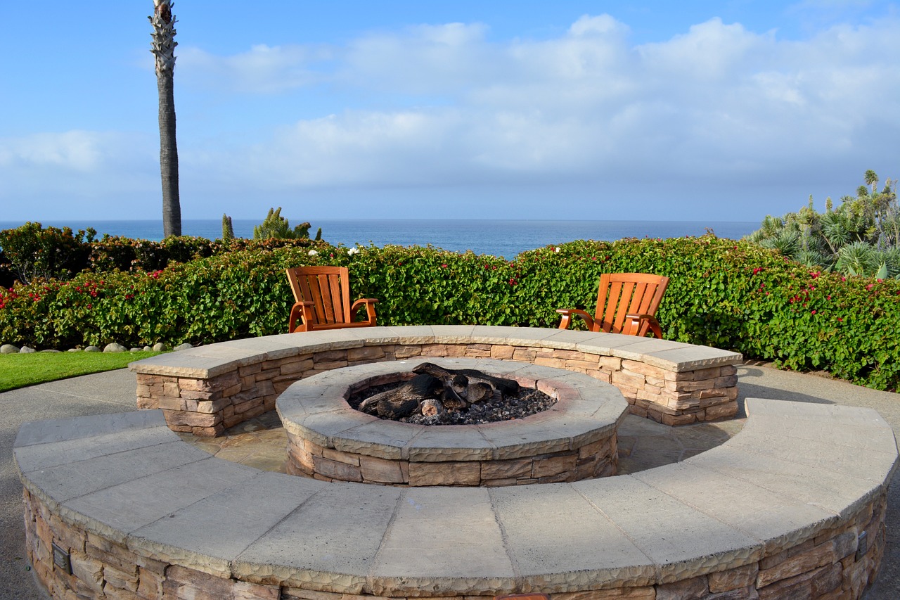 fire pit garden patio