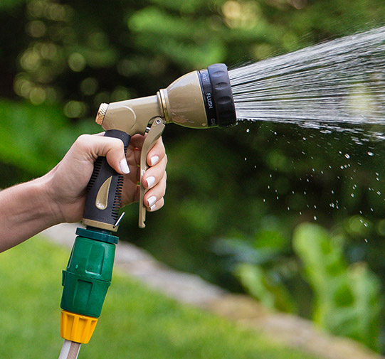 Spray Gun Spraying Water