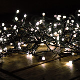 Warm White Solar Garden Fairy Party Lights 100 LEDs 12m