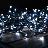Cool White Solar Garden Fairy Party Lights 100 LEDs 12m